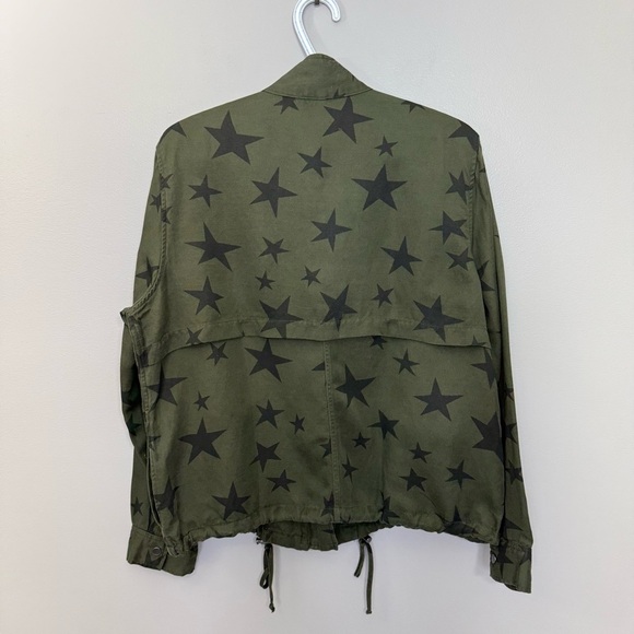 RAILS Collins Military Jacket in Sage With Black Stars size Large NEW with TAG - Picture 11 of 17